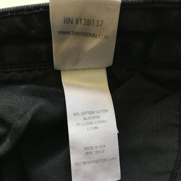NWT Siwy Jean Womens Skinny Slim Fit Size 27 Giavanna Dace with Wolves Black - Picture 12 of 14